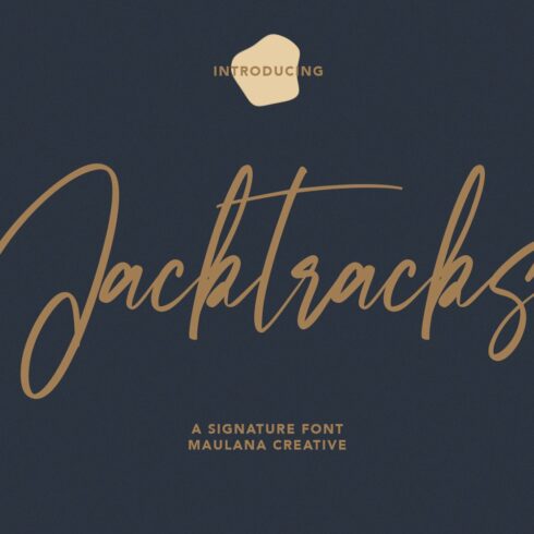 Jacktracks Signature Font cover image.