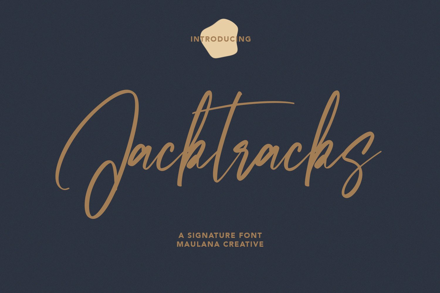 Jacktracks Signature Font cover image.