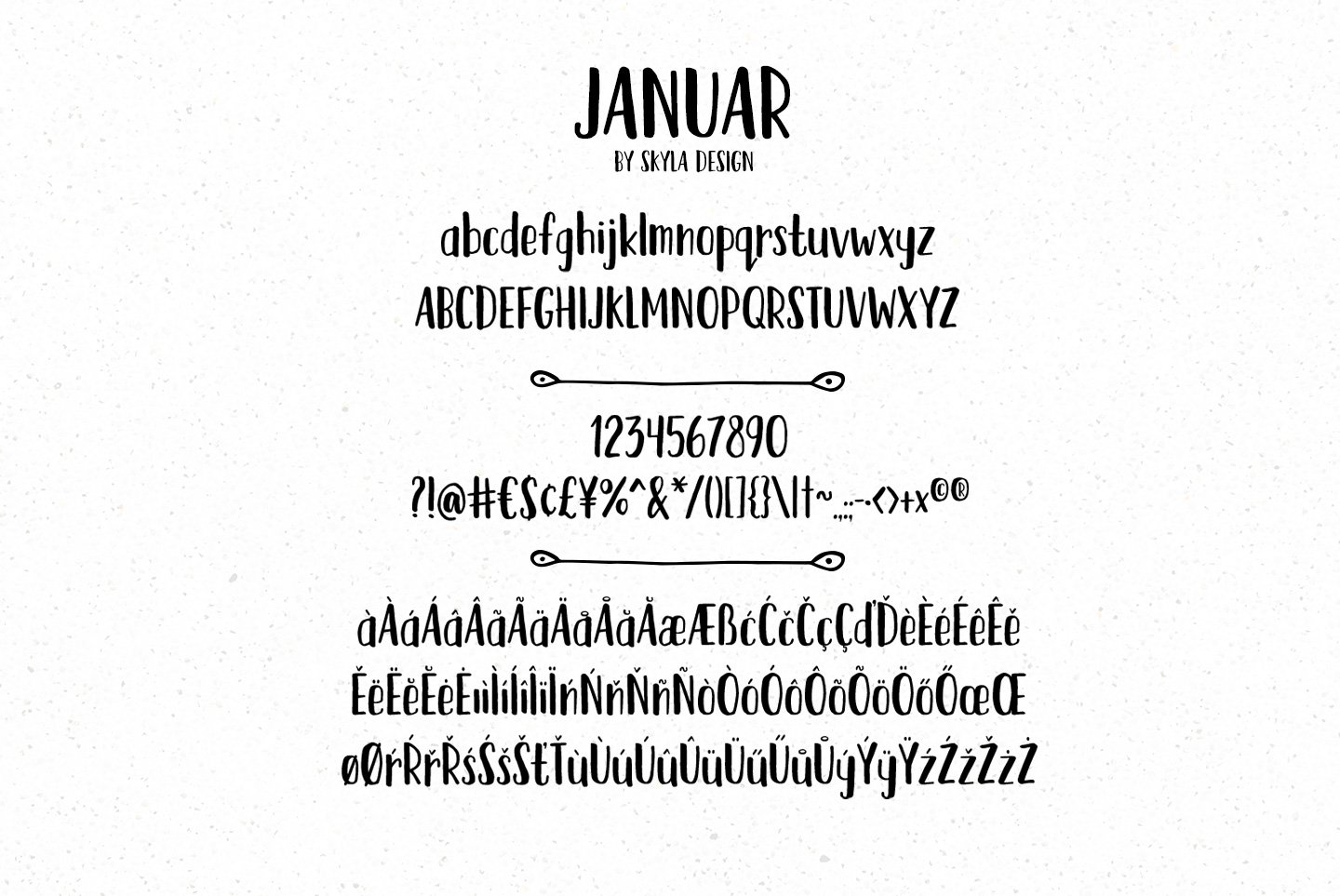 januar handwritten sans serif font 06 523