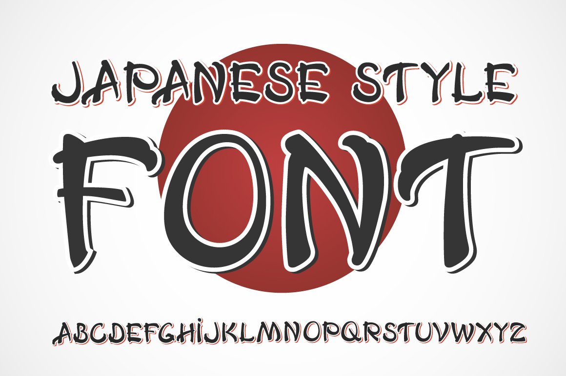 Japanese OTF vintage label font. cover image.