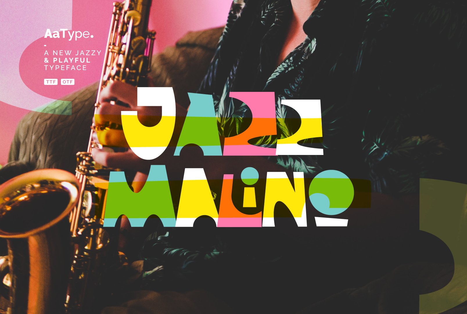 Jazz Malino Playful Font cover image.