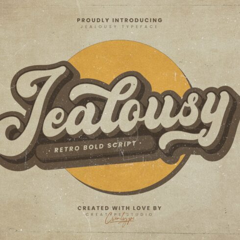 Jealousy Retro Bold Script cover image.