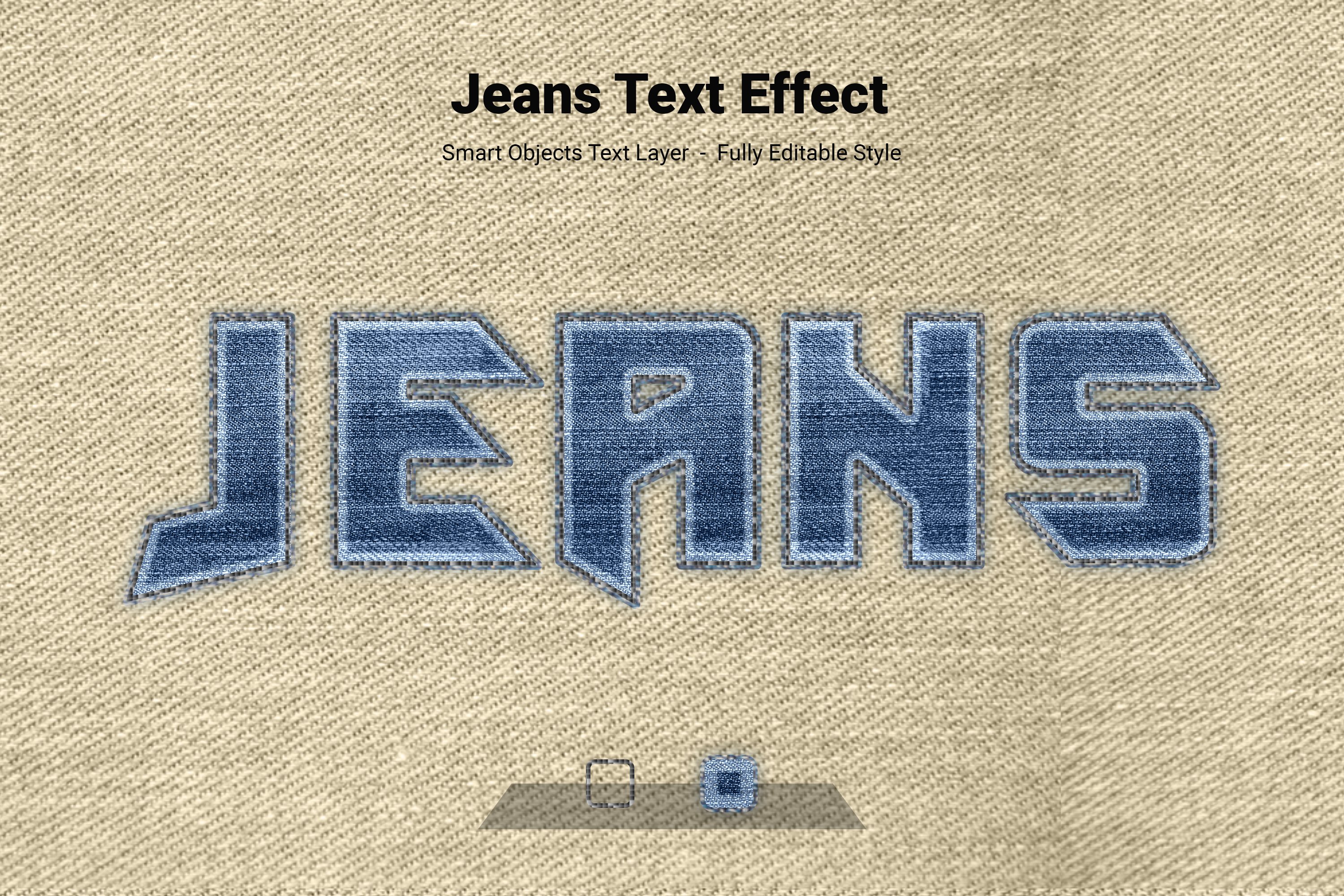 Jeans Psd Text Style Effectcover image.