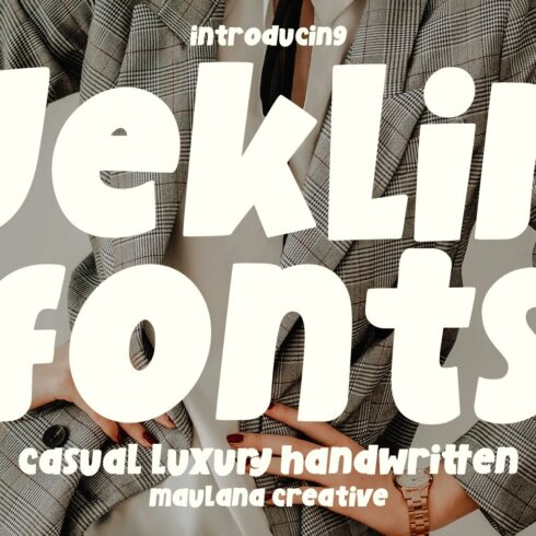 Jeklin Casual Luxury Font cover image.