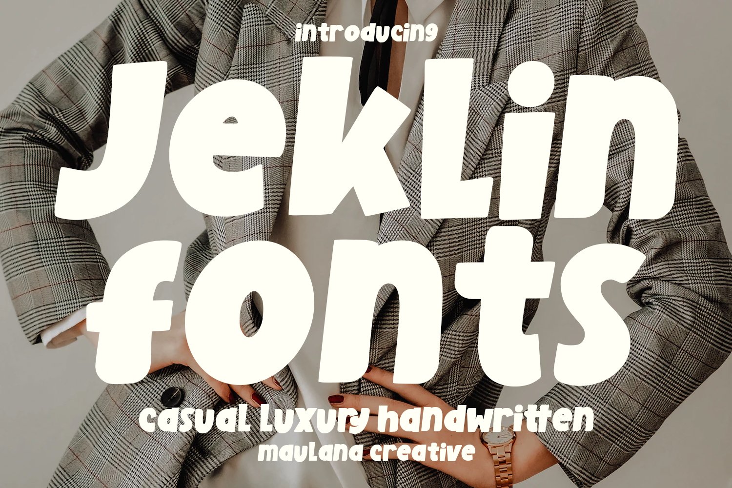 Jeklin Casual Luxury Font cover image.