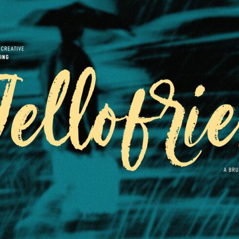 Jellofries Brush Script Font cover image.