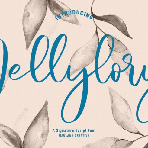 Jellylory Script Font cover image.