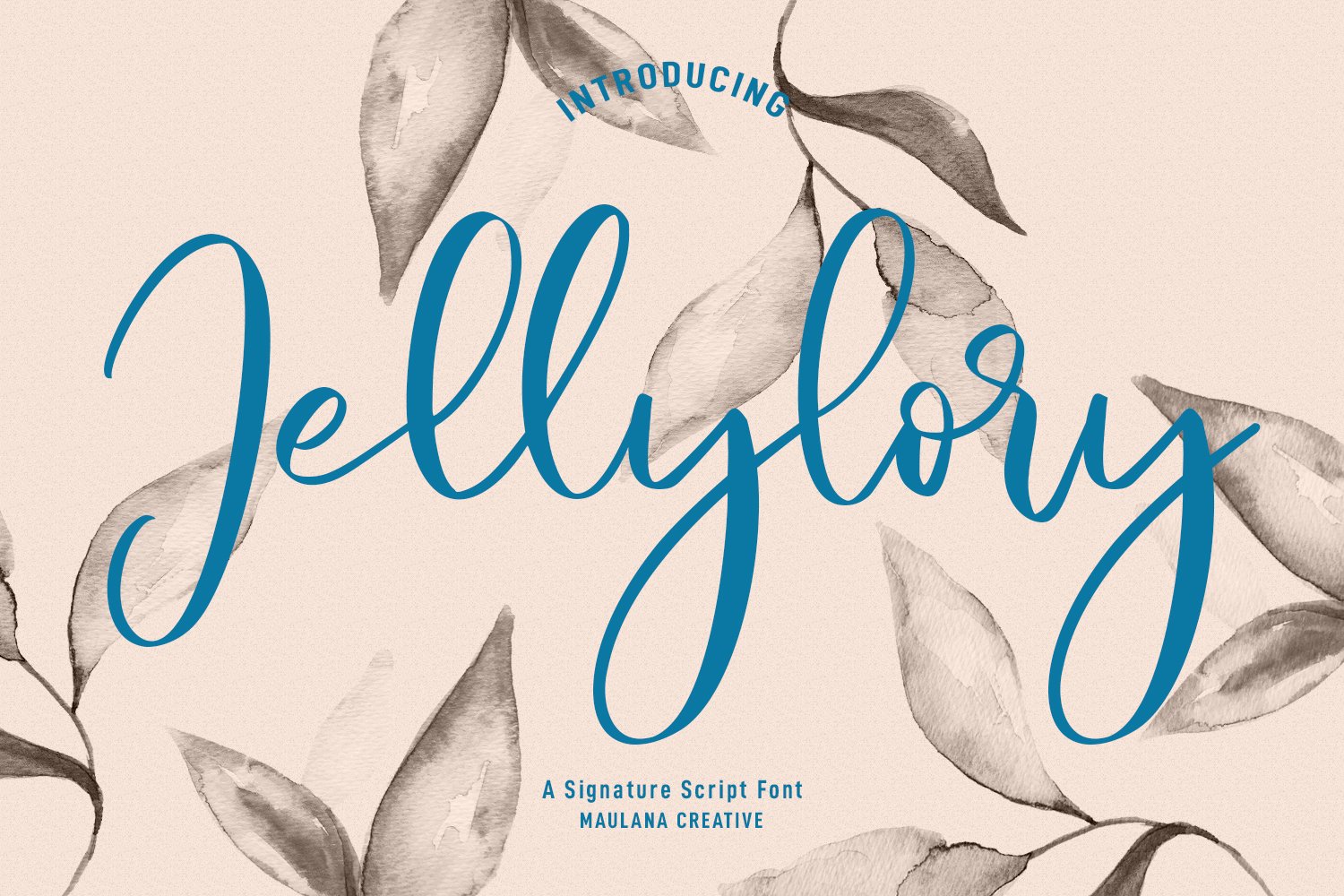 Jellylory Script Font cover image.