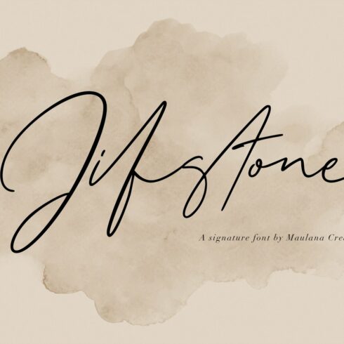 Jifstone Signature Handmade Font cover image.