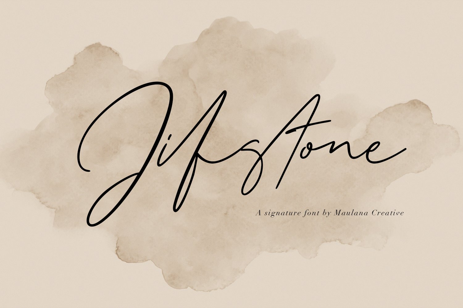 Jifstone Signature Handmade Font cover image.