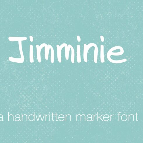 Jimminie - a Handwritten Font cover image.