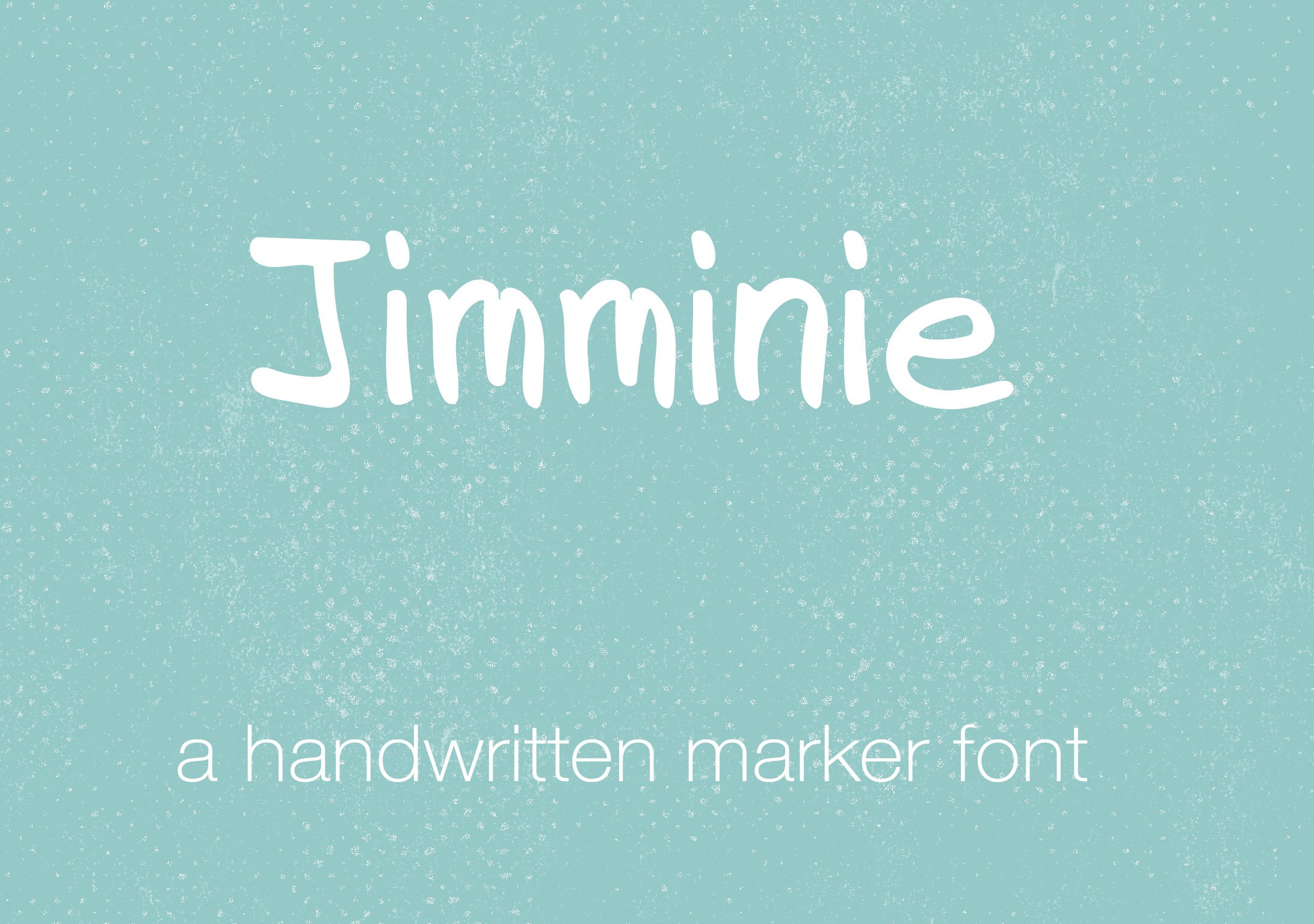 Jimminie - a Handwritten Font cover image.