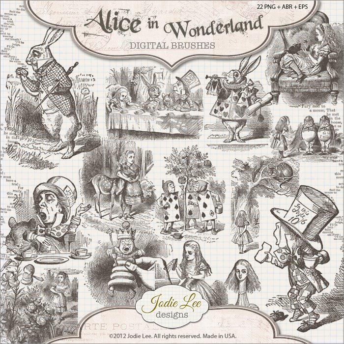 Alice in Wonderland Brushescover image.