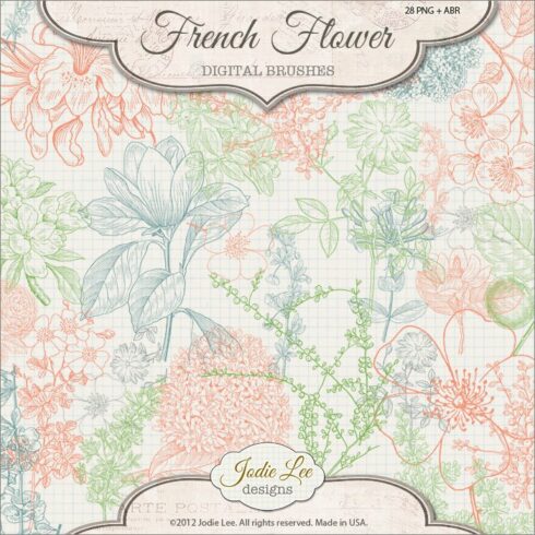 French Flower Brushes 2cover image.