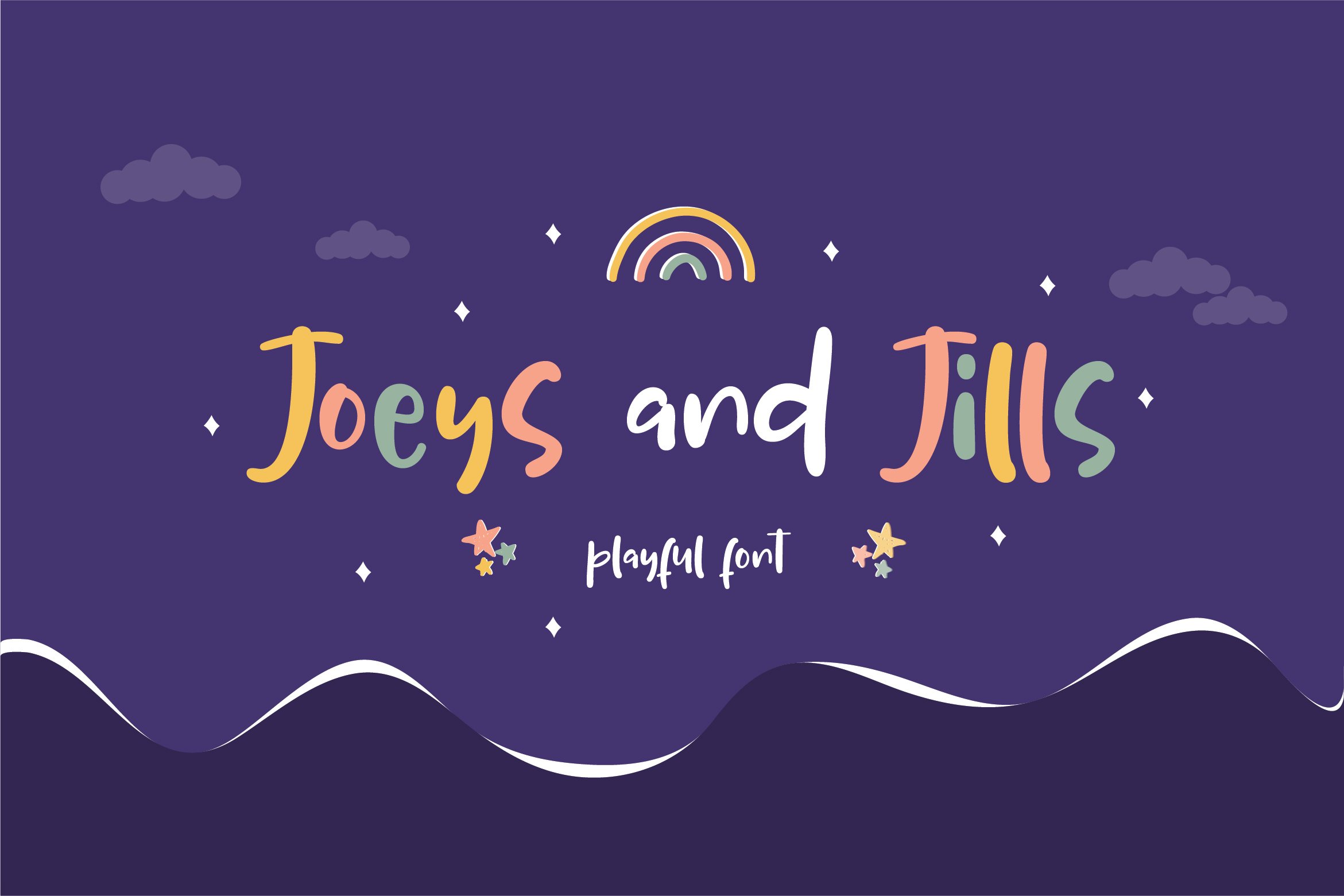 Joeys and Jills | Playful Font cover image.