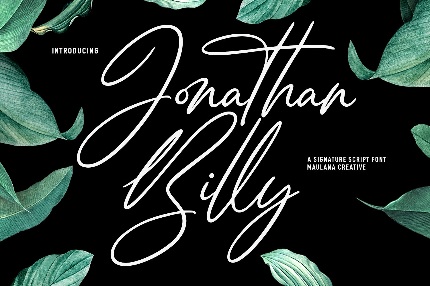 Jonathan Billy Signature Script Font cover image.