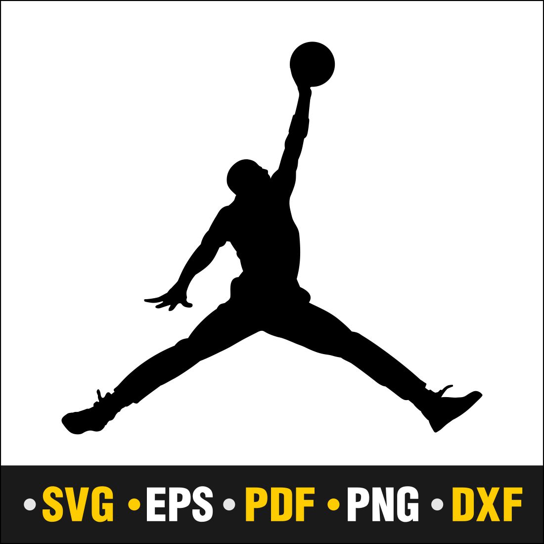 Jordan Logo SVG, Jordan Logo Png, Vector Cut file Cricut, Silhouette, SVG, PDF, PNG, DXF, EPS - Only $4 cover image.