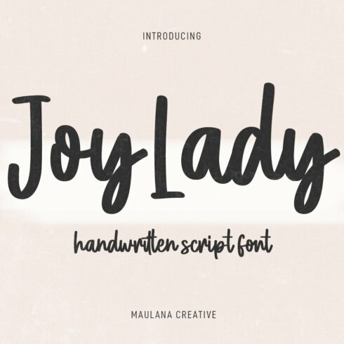 Joylady Handwritten Script Font cover image.