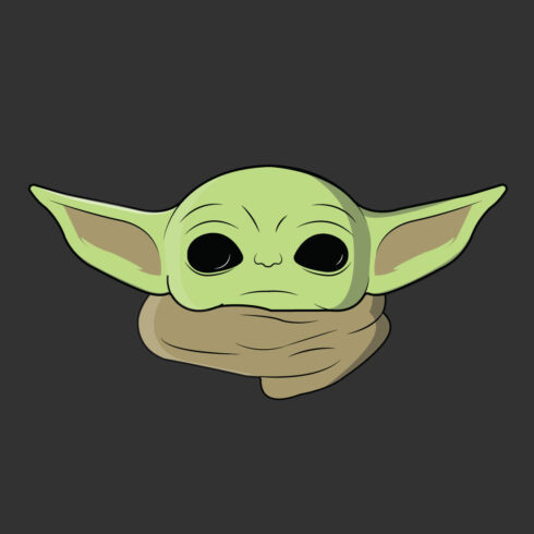 Yoda face from Star wars vector design - MasterBundles