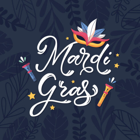 Mardi gras event vector illustration design cover image.