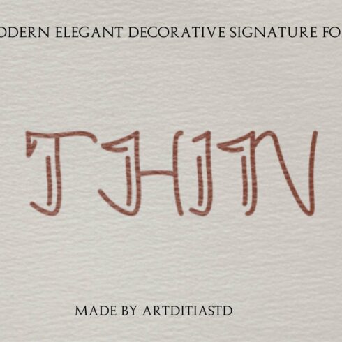 THIN DECORATIVE FONT cover image.