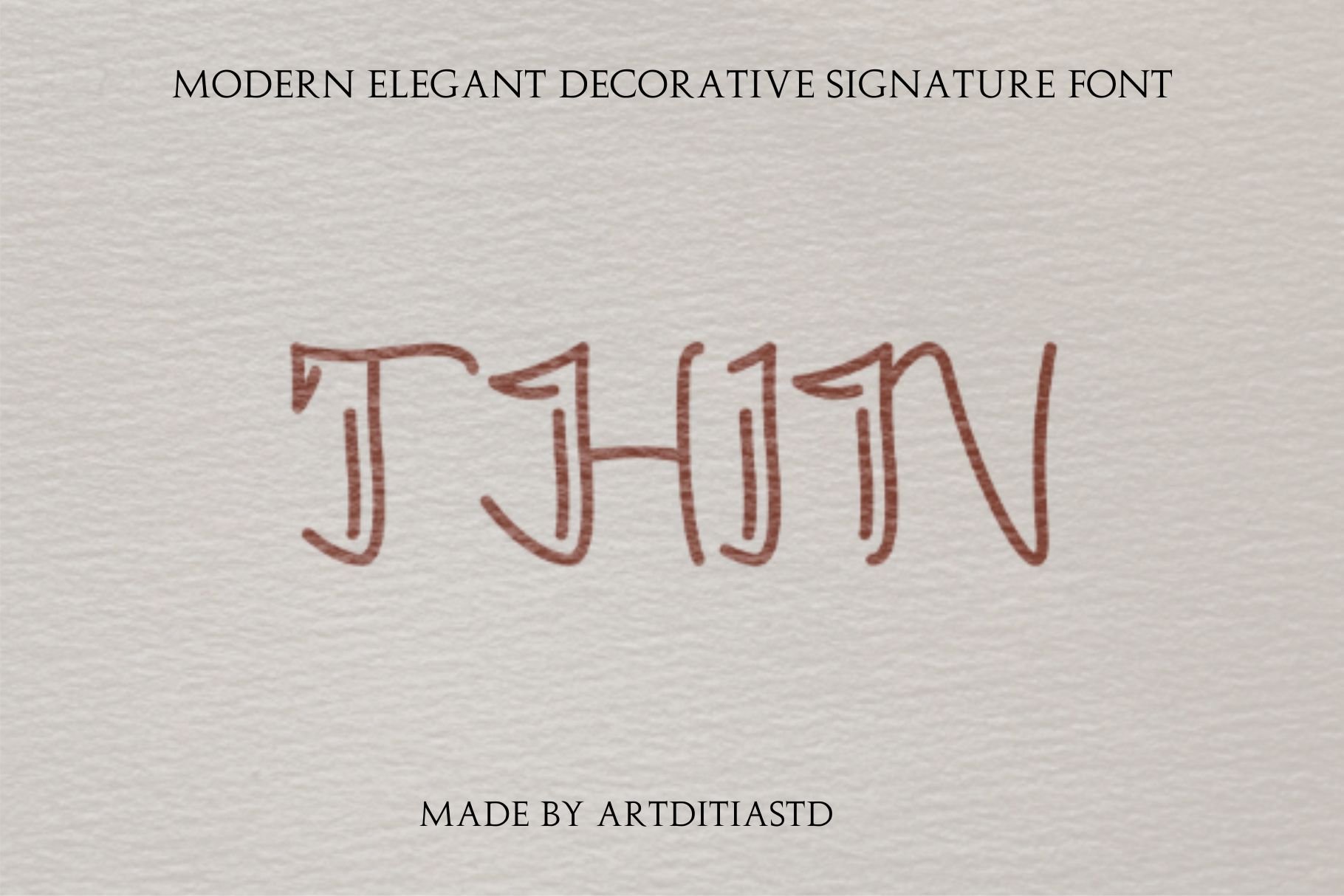 THIN DECORATIVE FONT cover image.