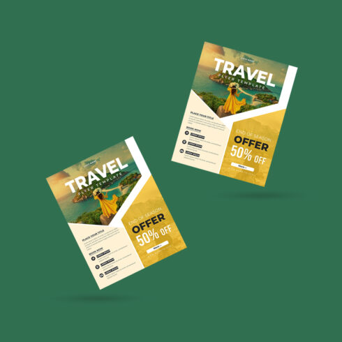 Travel Flyer Template cover image.