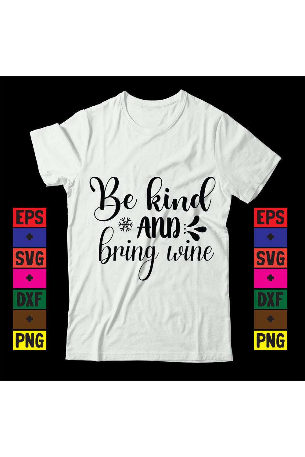 Be kind and bring wine pinterest preview image.