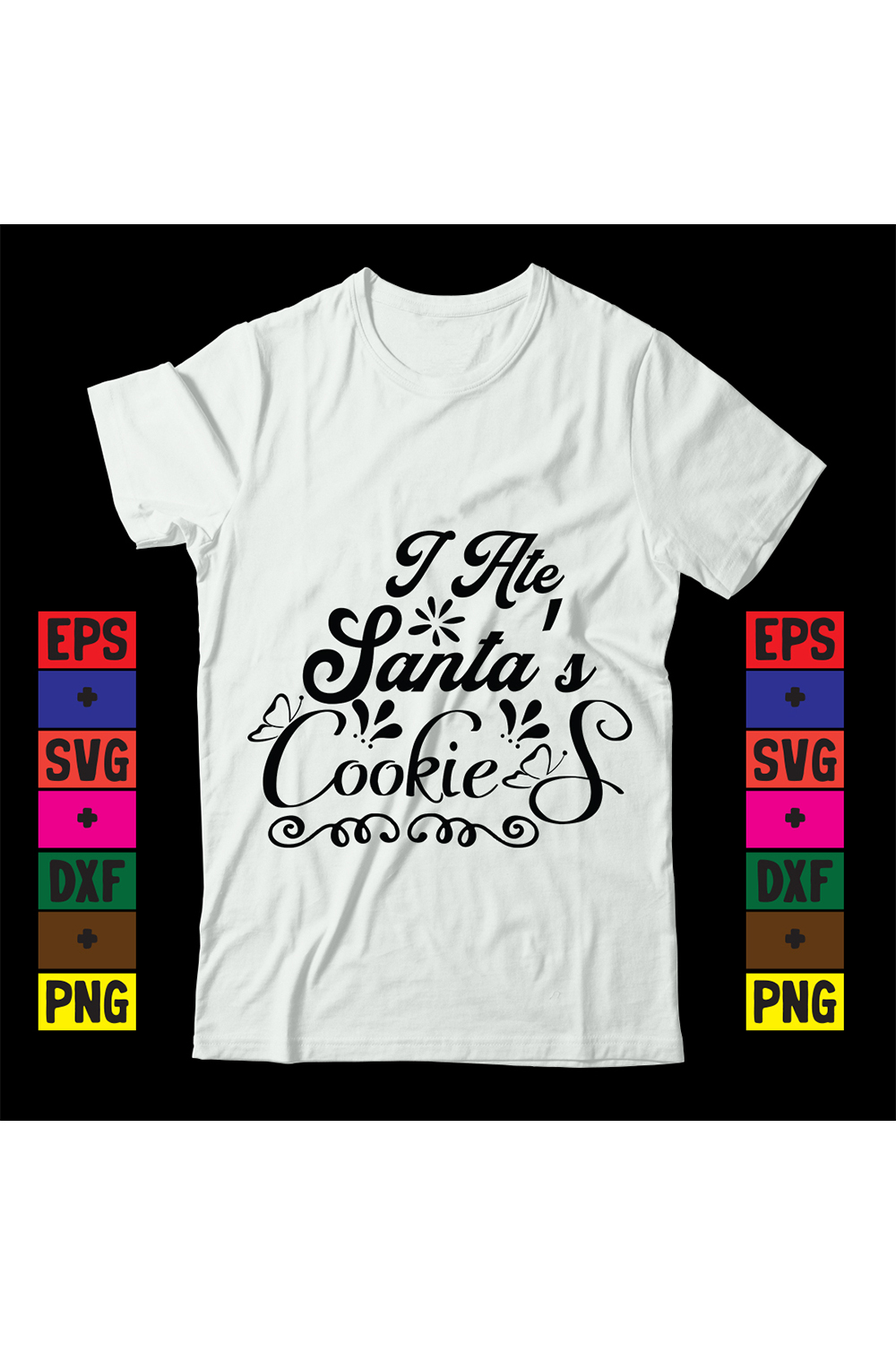 I ate Santa\'s cookies pinterest preview image.