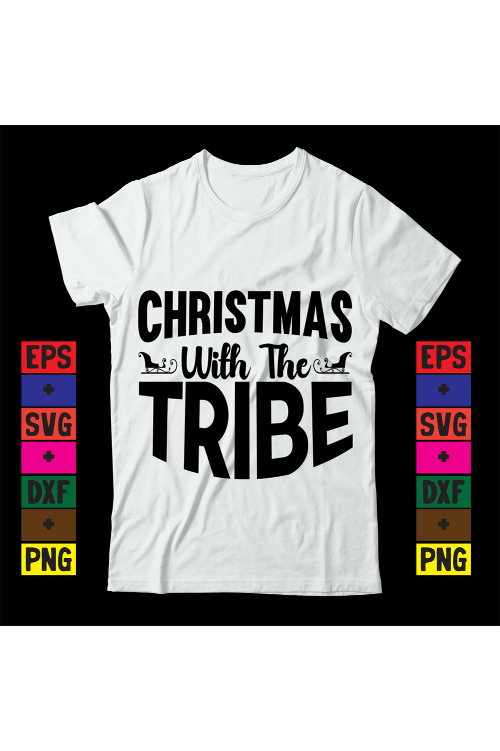 Christmas With The Tribe pinterest preview image.