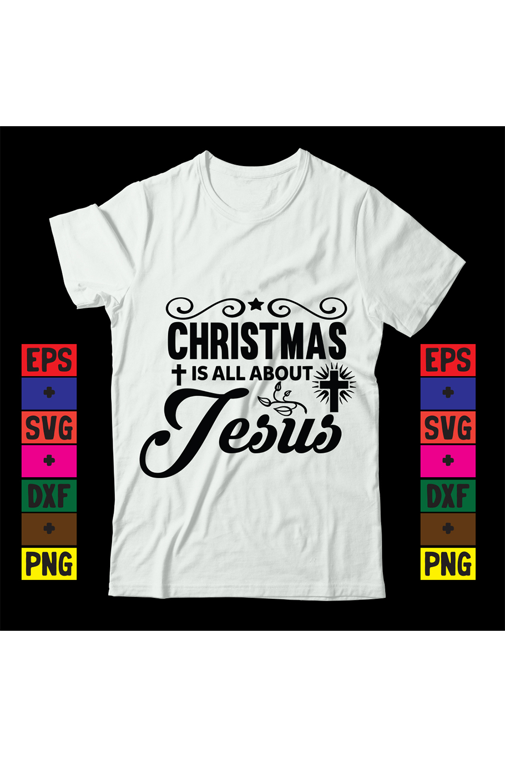 Christmas is all about Jesus pinterest preview image.