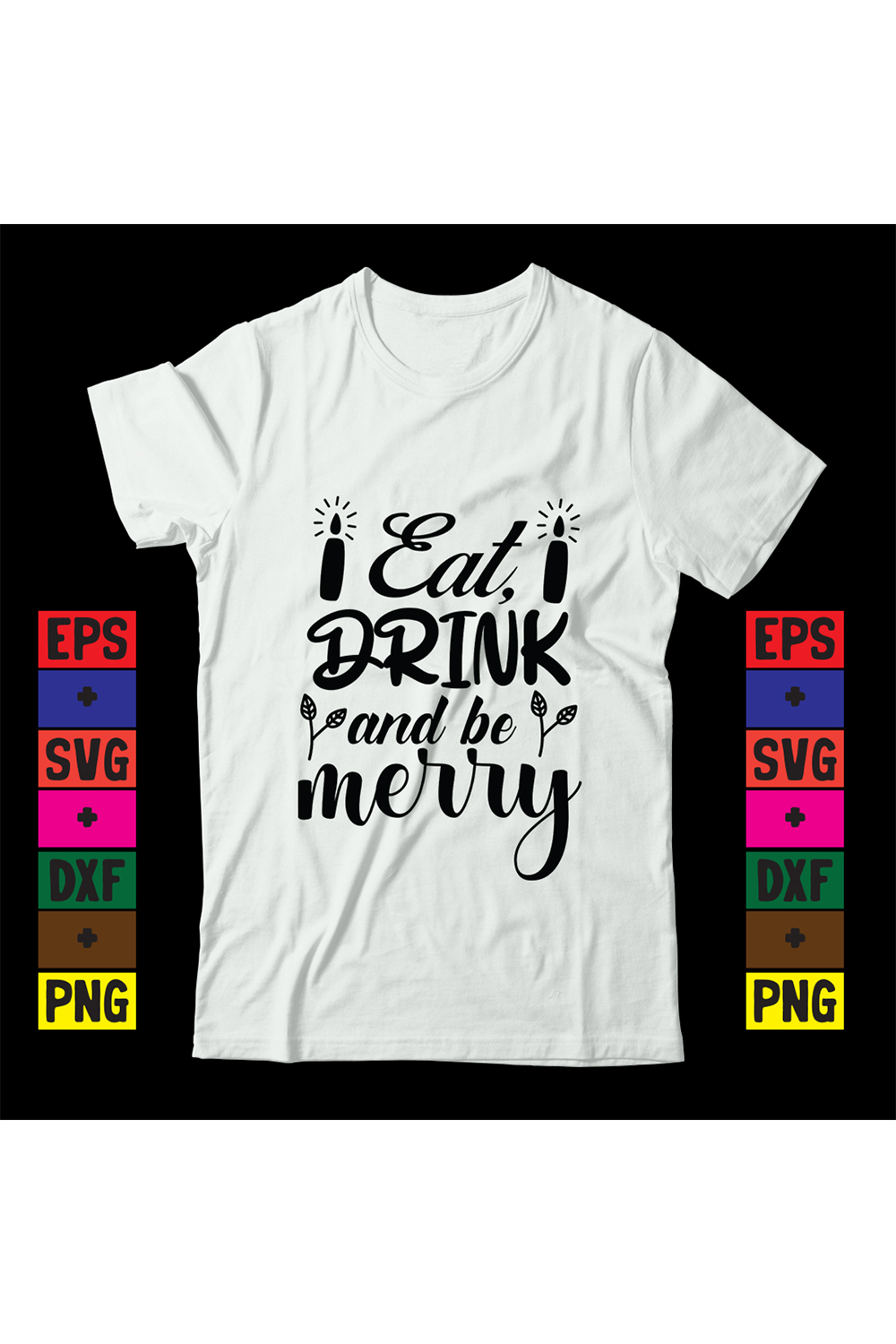 Eat drink & be merry pinterest preview image.