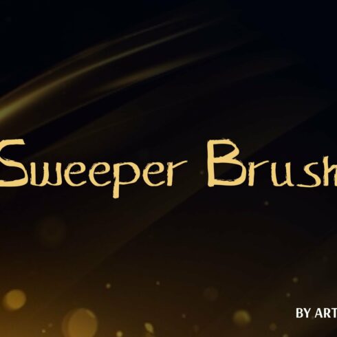 sweeper brush font cover image.