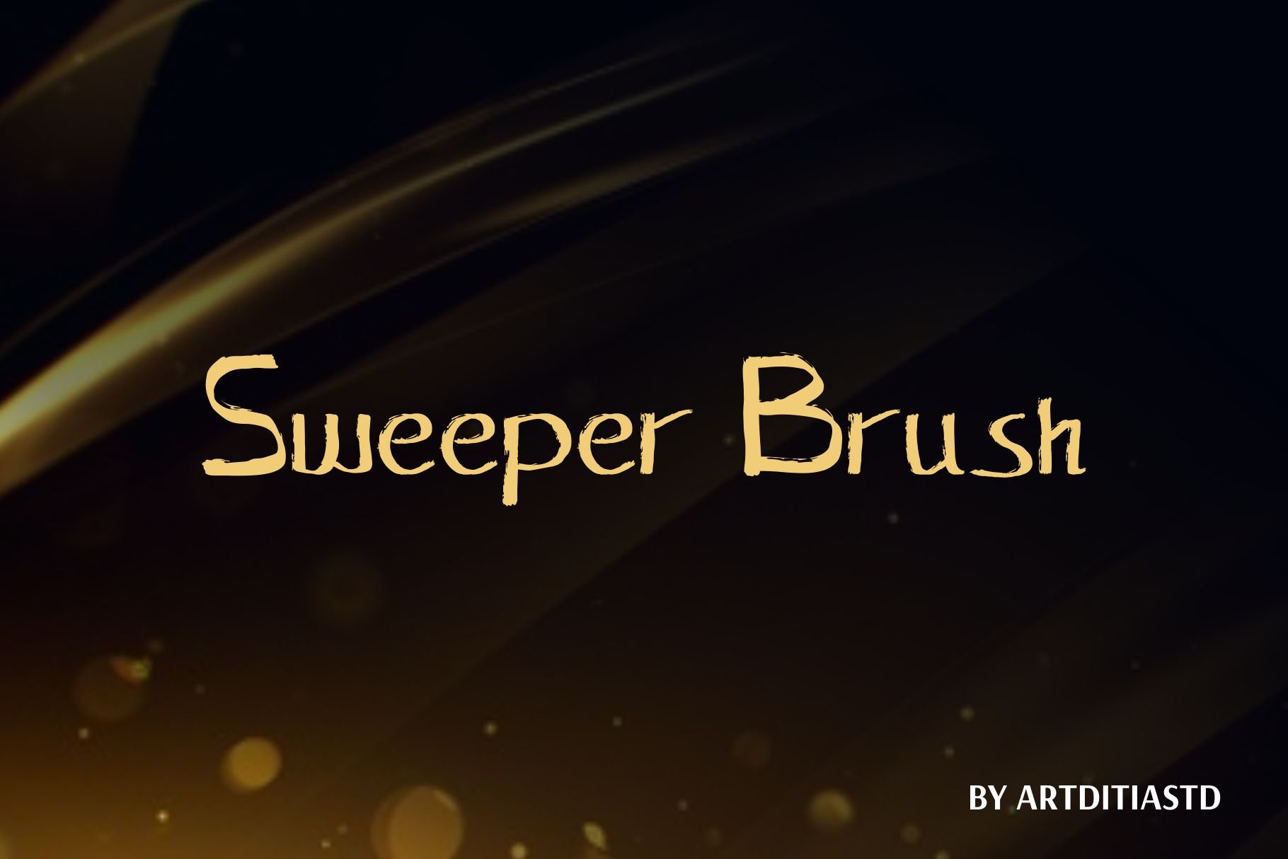 sweeper brush font cover image.