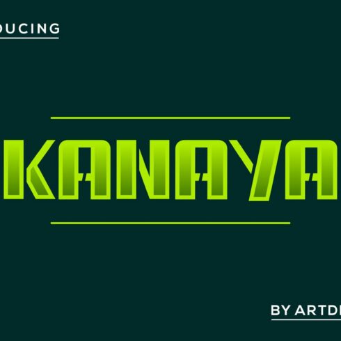 Kanaya font cover image.