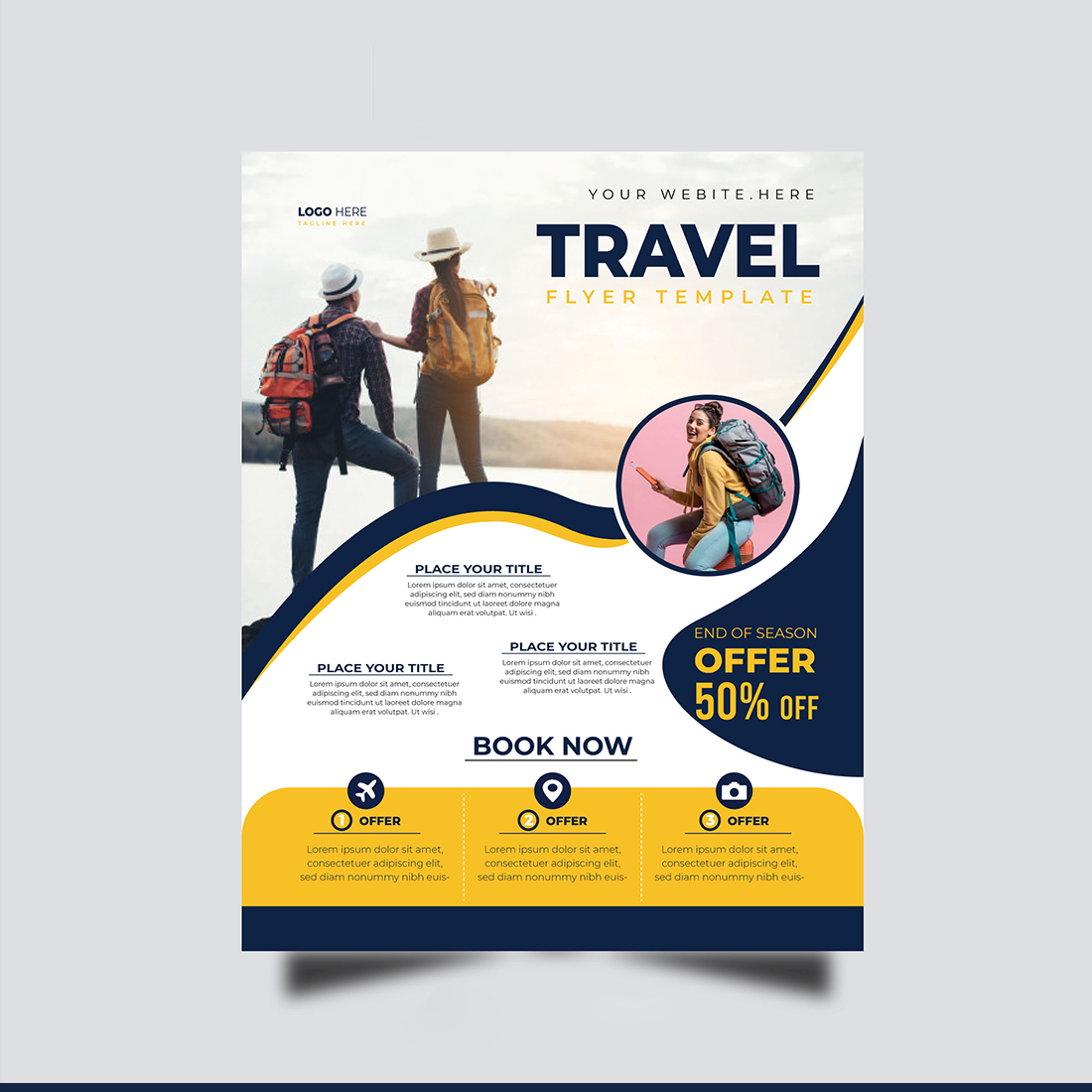 Travel Flyer Design preview image.