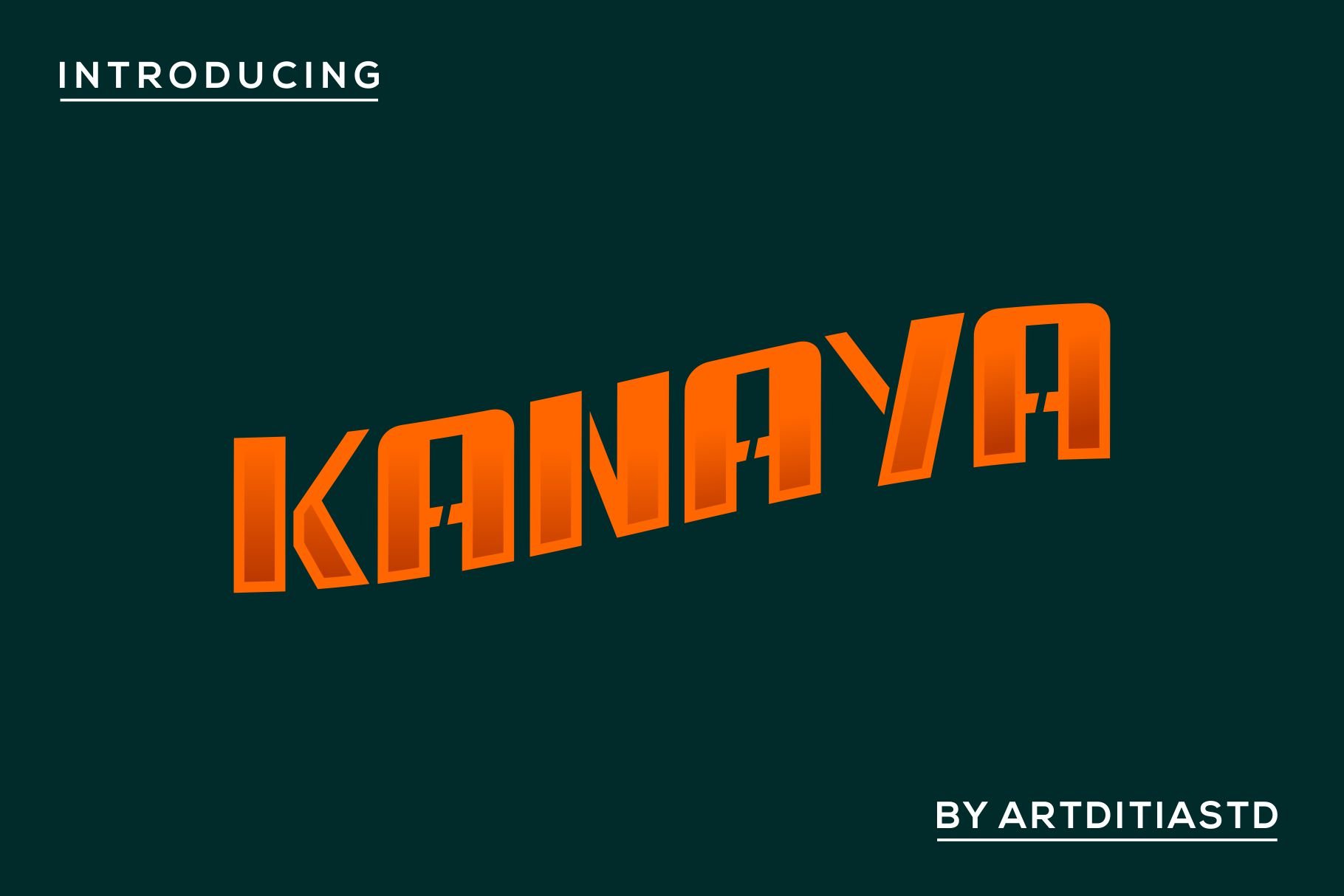 Kanaya font preview image.