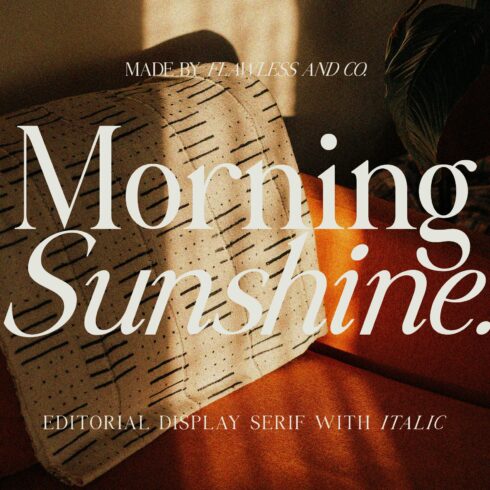 Morning Sunshine // Editorial Serif cover image.