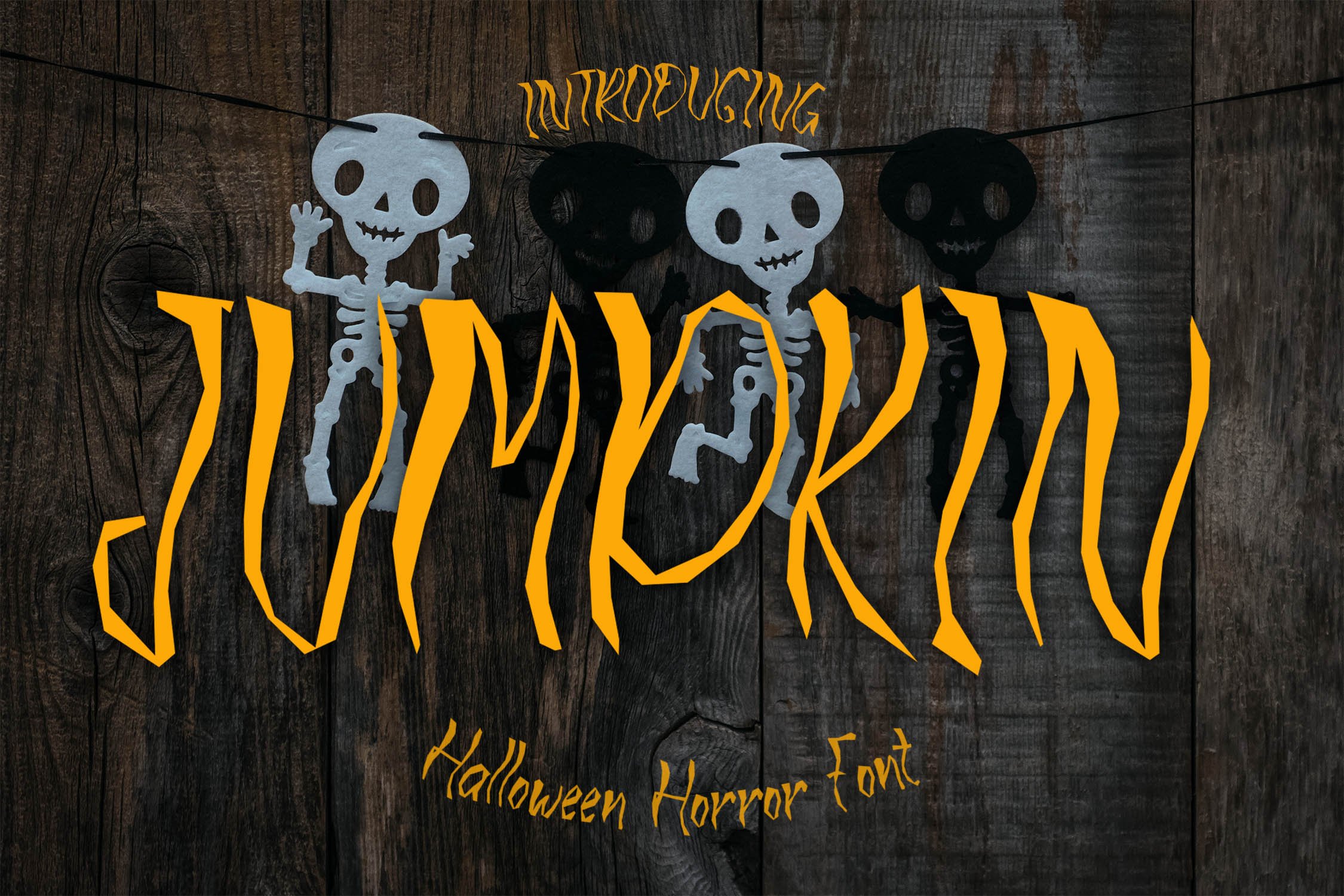 JUMPKIN - Halloween Horror Font cover image.