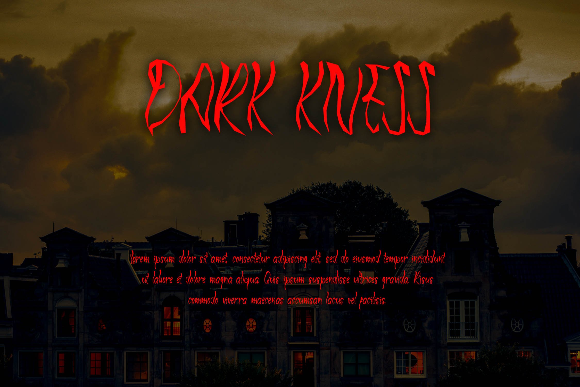 JUMPKIN - Halloween Horror Font preview image.