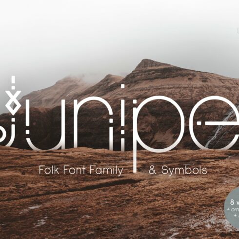 Juniper - Folk Font Family + Symbols cover image.