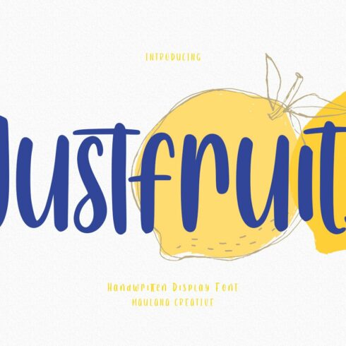 Justfruits Handwritten Font cover image.