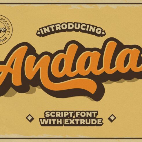 Andala - Groovy Retro Font cover image.