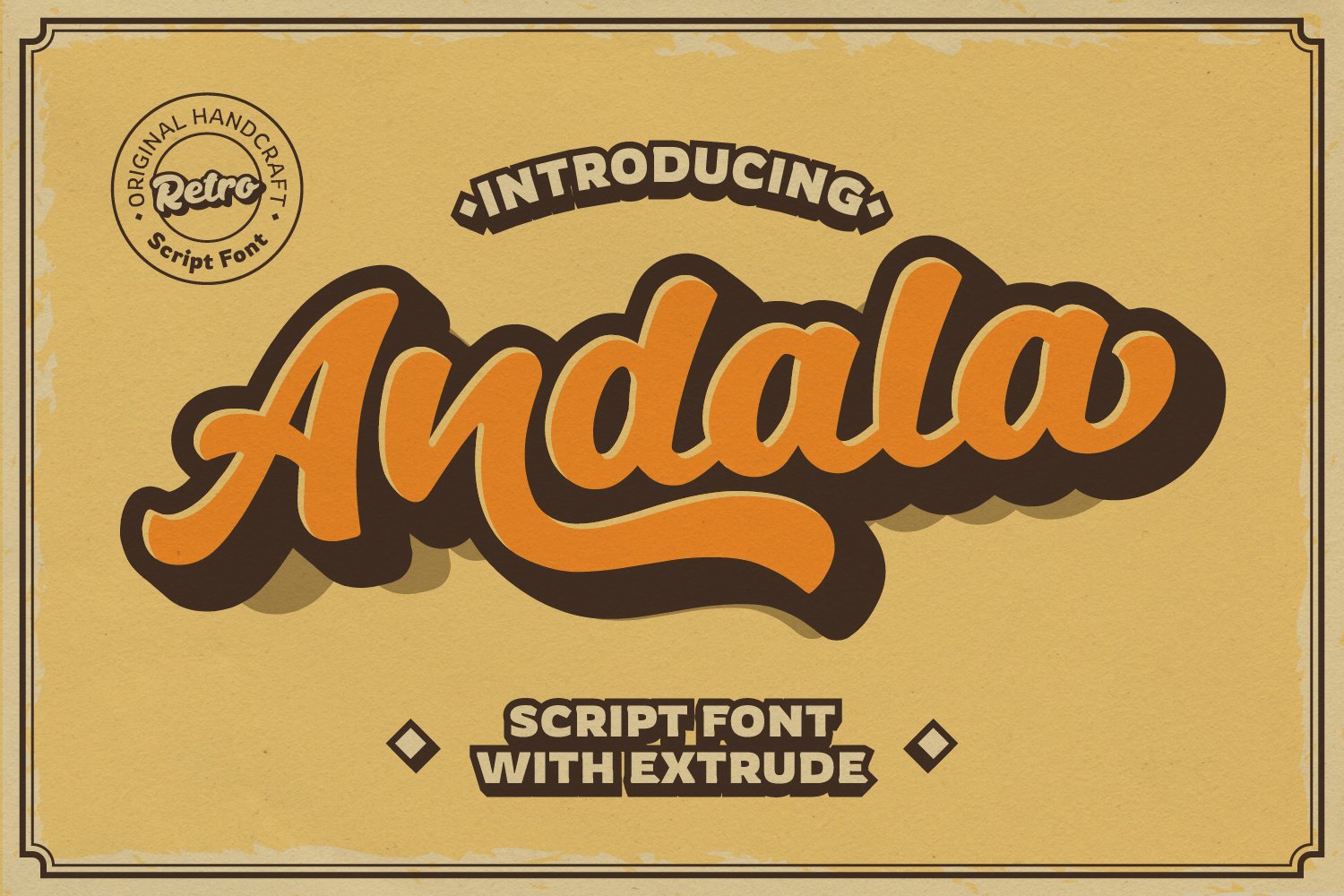 Andala - Groovy Retro Font cover image.