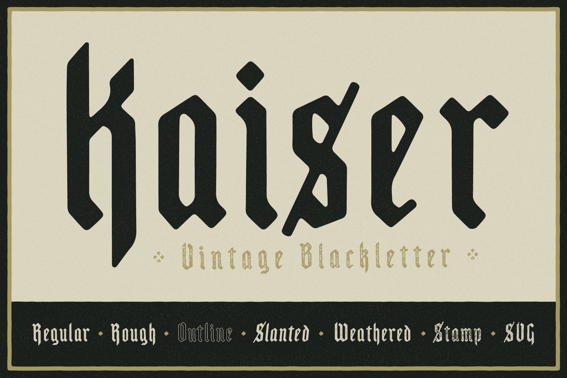 Kaiser - Vintage Blackletter cover image.