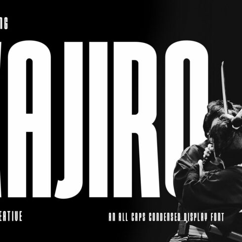 Kajiro Sans Condensed Display Font cover image.