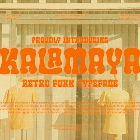 Kalamaya Retro Funk Business Font cover image.