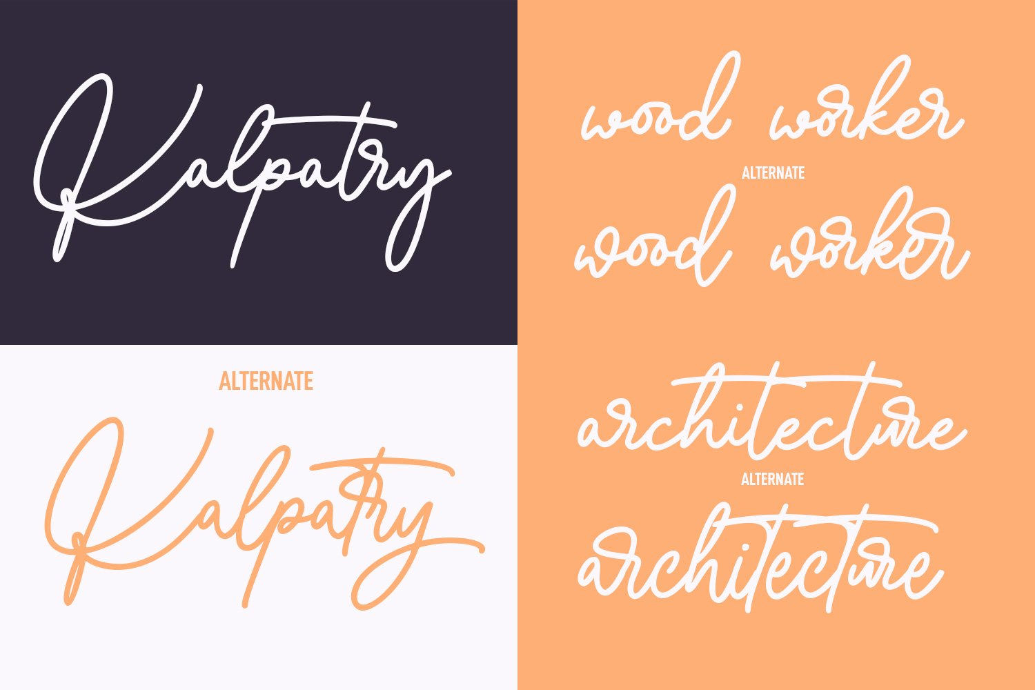 Kalpatry Signature Script Font preview image.