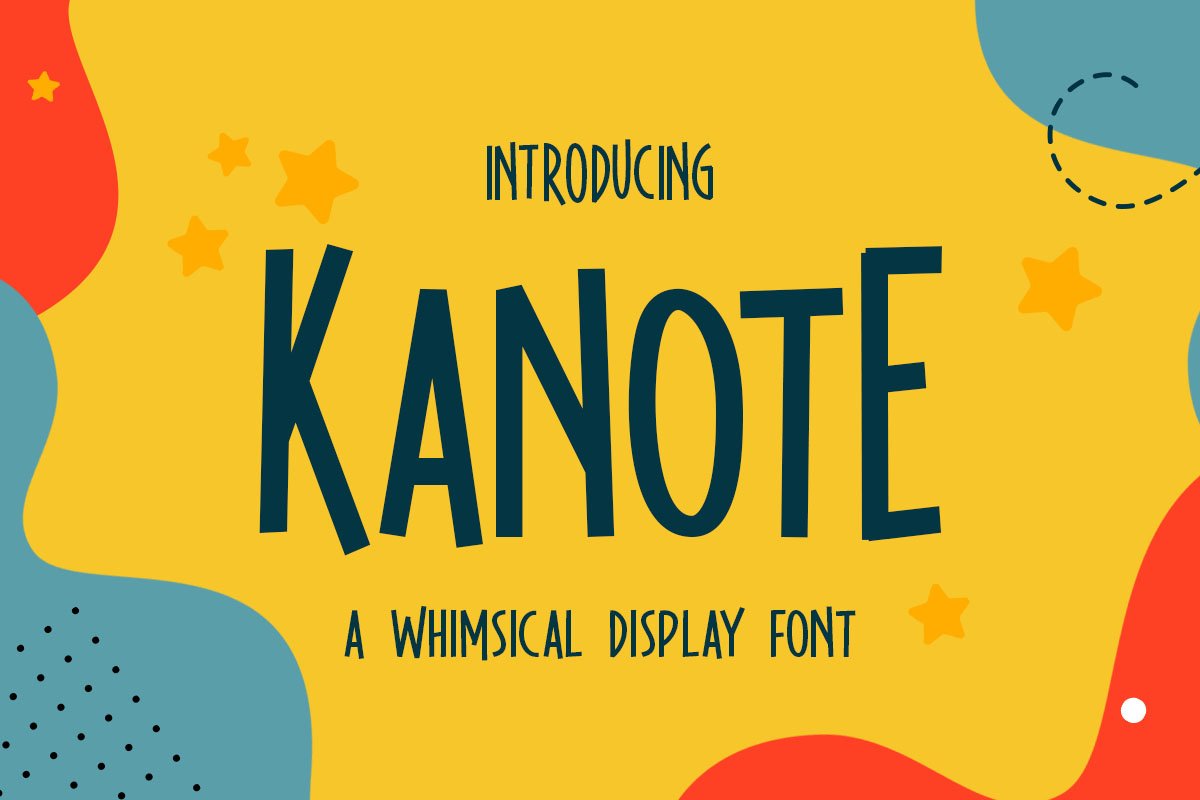 Kanote - Whimsical Display Font cover image.