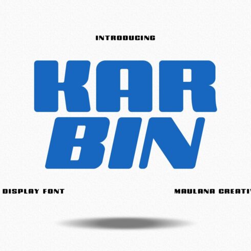 Karbin Sans Serif Display Fontcover image.